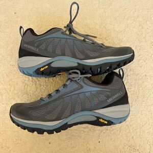 Merrell Siren Edge 3 Vibram Hiking Shoes Womens 6 Trail Gray
